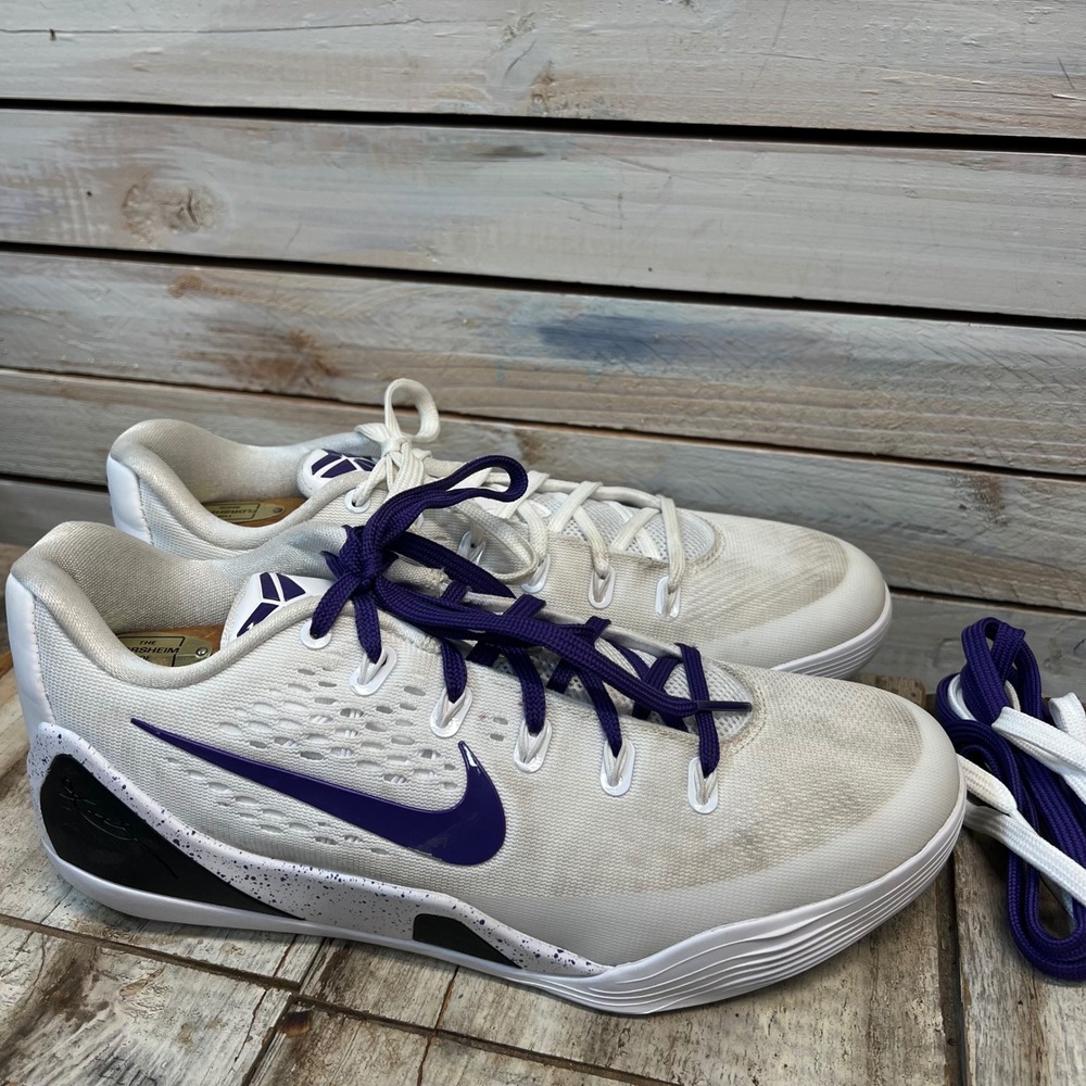 Nike White Mesh Kobe 9 EM Protro TB Lakers Home IH1401-100 Size 9.5
